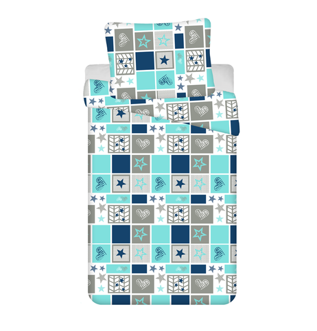 Sweet Home Dekbedovertrek Livana 140 x 200 cm Turquoise