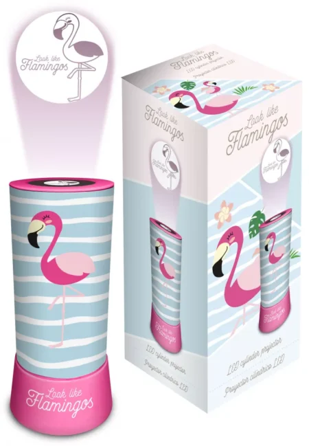 Flamingo projector lamp 9.5 x 20 cm