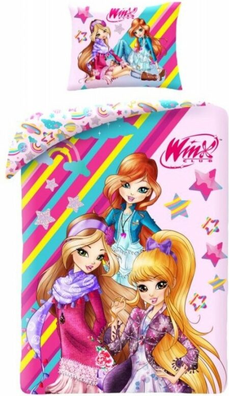 Winx Dekbedovertrek Fairy - 140 x 200 cm - Katoen  - 70 x 90 cm