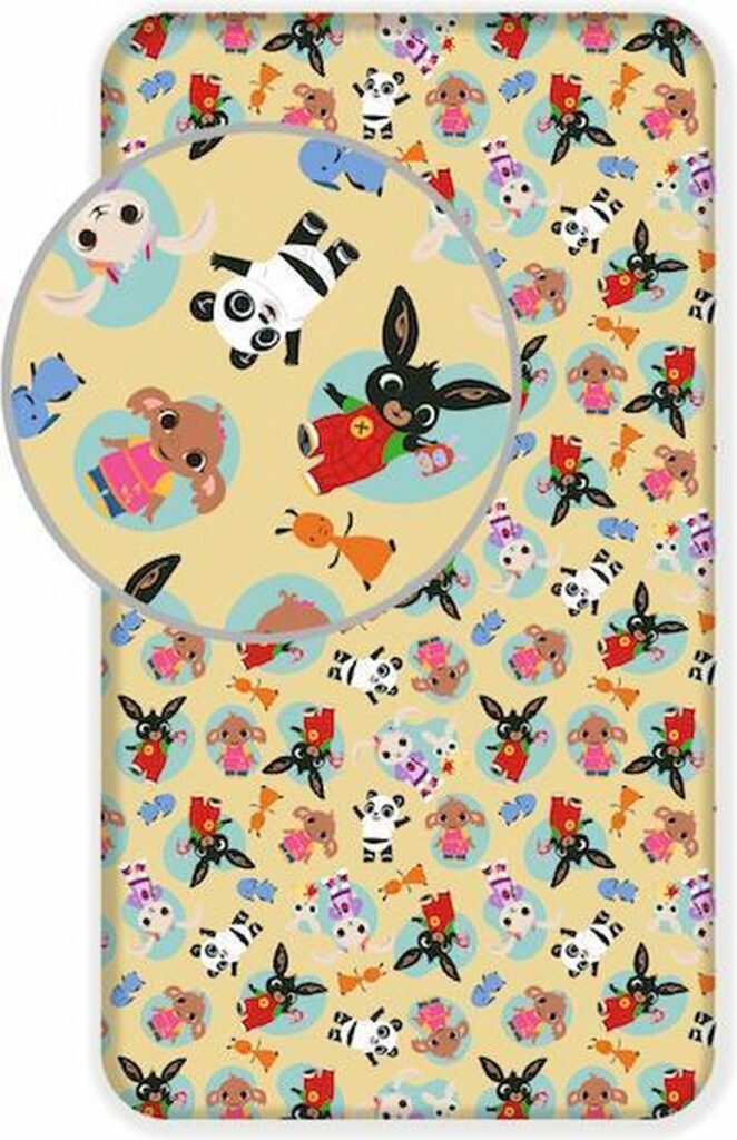 Bing Bunny Hoeslaken Friends - Eenpersoons - 90 x 200 cm - Geel - pre order