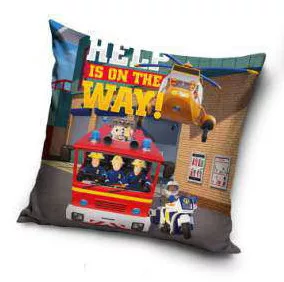 Brandweerman Sam kussen Help is on the way 40 x 40 cm