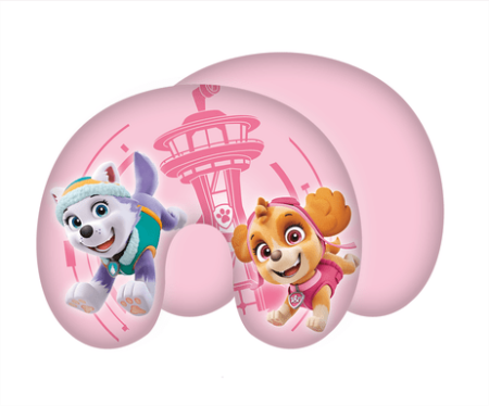 Roze  Paw Patrol nekkussen 43x35cm