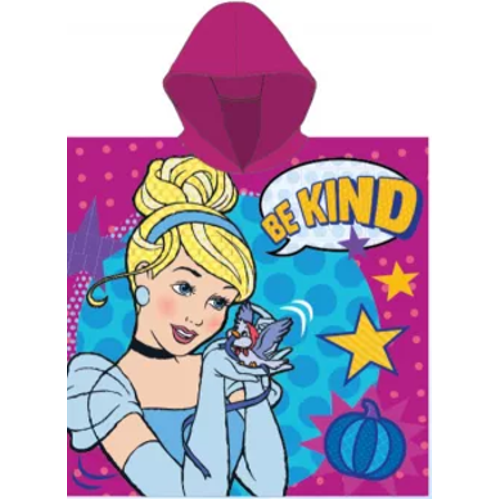 Disney Princess poncho - 55 x 110 cm - paars