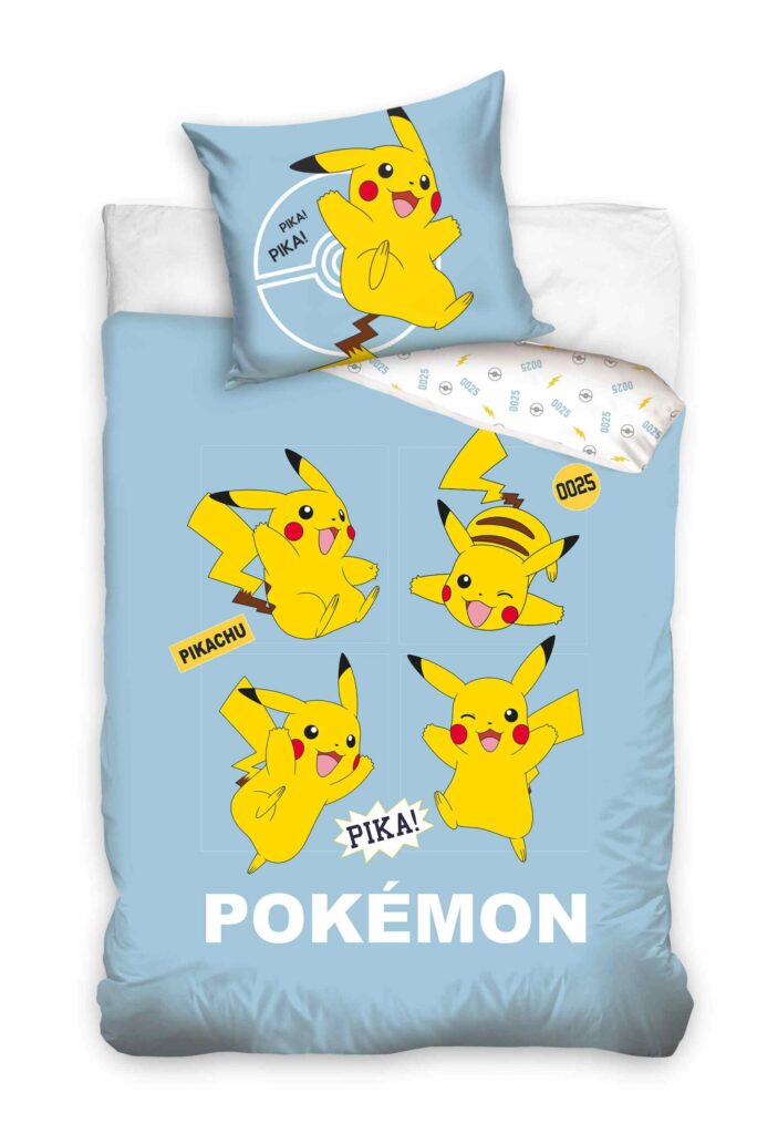 Pikachu Dekbedovertrek  Pika- 140 x 200 cm - 70 x 90 cm