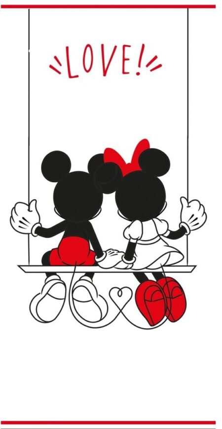 Mickey & Minnie Mouse strandlaken schommel 70 x 140 cm - katoen