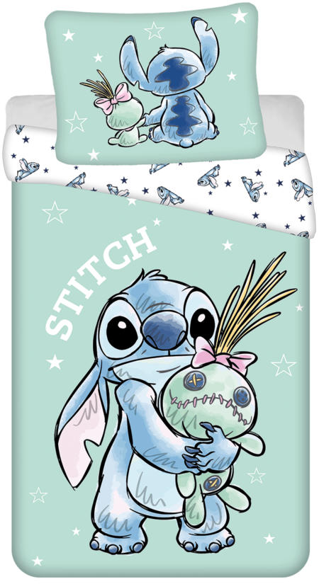 Stitch dekbedovertrek Buddies 140 x 200 cm - 70 x 90 cm - katoen- Pre order