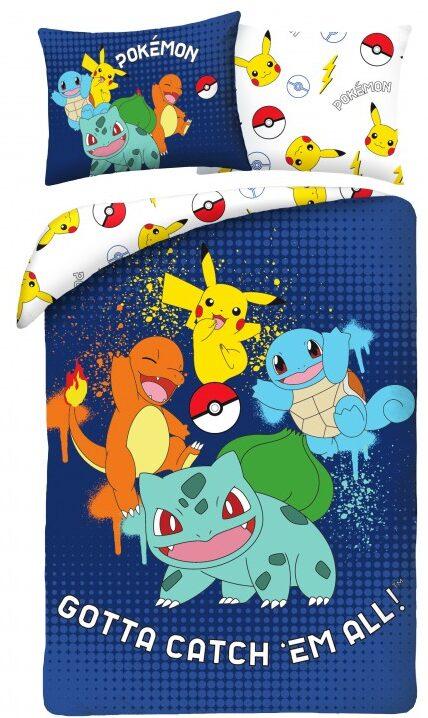 Pokemon Gotta Catch Em All Dekbedovertrek 140 x 200 cm (70 x 90 cm)  polyester- Pre Order