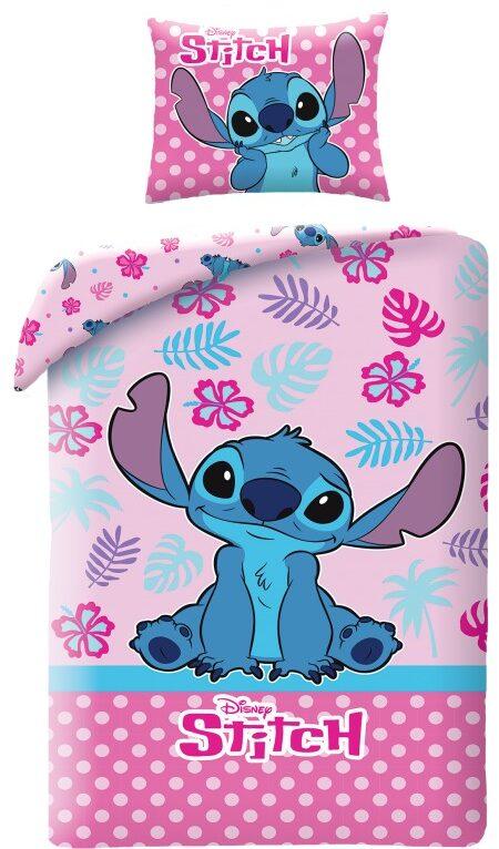 Stitch Roze Dekbedovertrek 140 x 200 cm - 70 x 90 cm - katoen- Pre Order