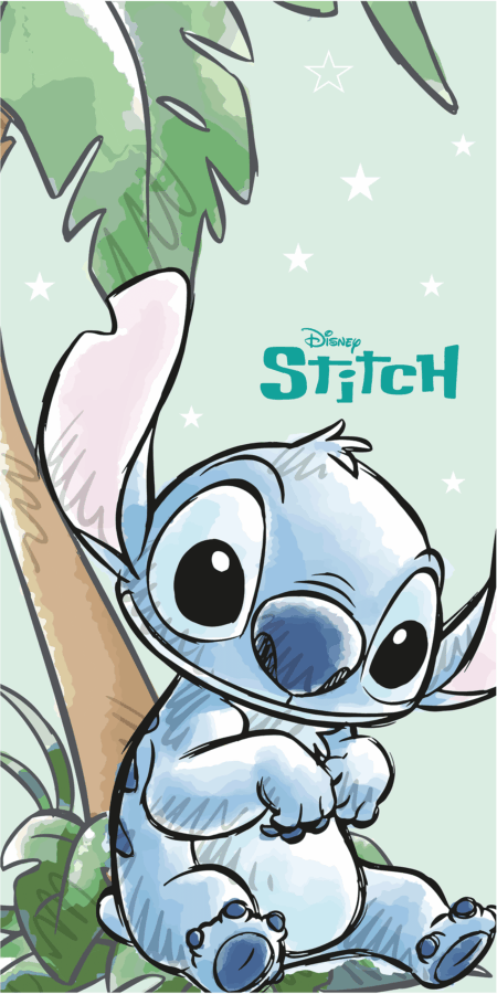 Stitch strandlaken groen70 x 140 cm Katoen - pre order