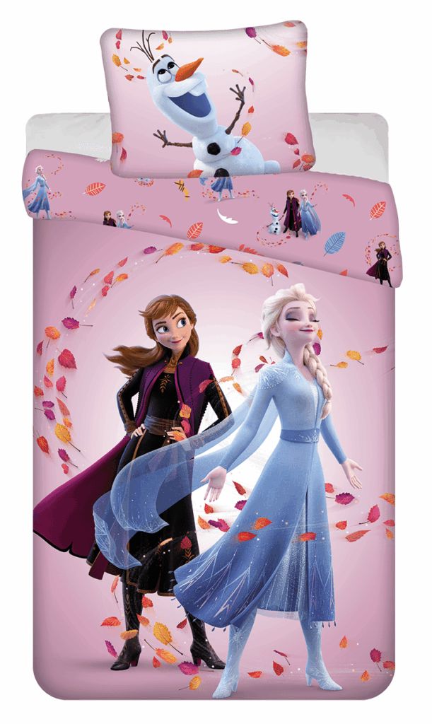 Disney Frozen Dekbedovertrek Magisch- 140 x 200 cm - Katoen - 70x90cm