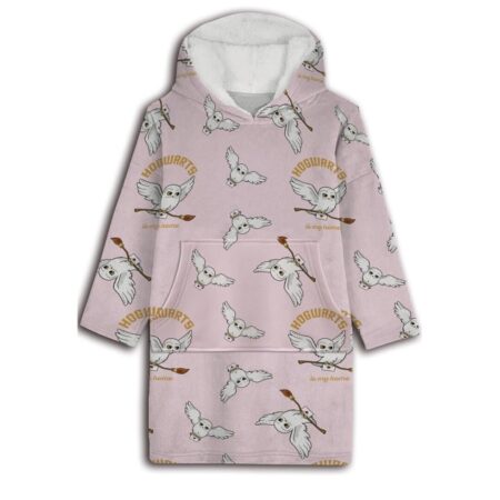 Harry Potter hoodie poncho roze maat XS - L - polyester