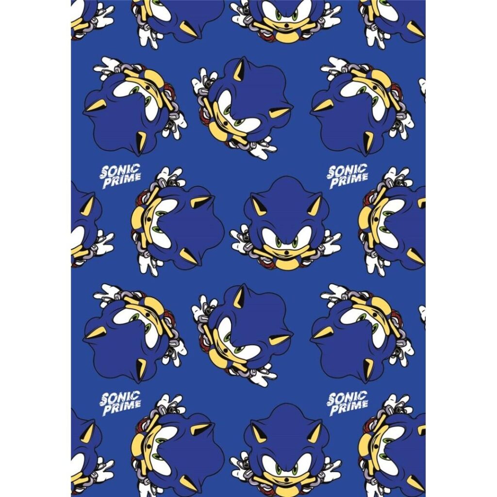 Sonic fleece plaid blauw 110 x 150 cm - polyester