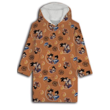 Dragon Ball Z hoodie poncho 7 - 14 jaar - polyester