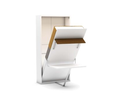 Eenpersoons opklapbed met  bureau - Happy - Hout look