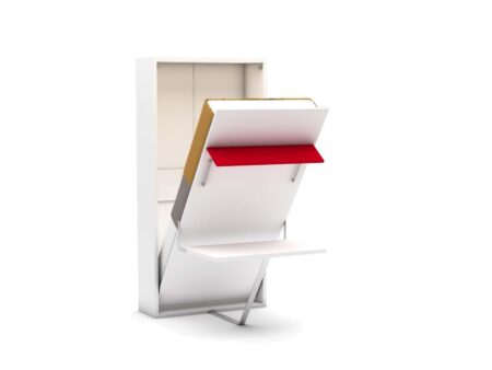 Eenpersoons opklapbed met  bureau - Happy - rood