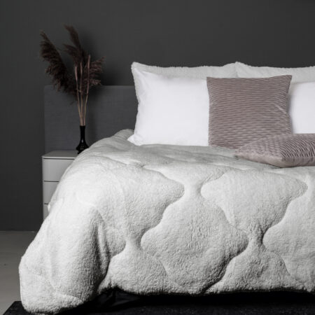 Sleeptime Lazy All-in one Lazy Dekbed Teddy Grijs 140 x 200 cm