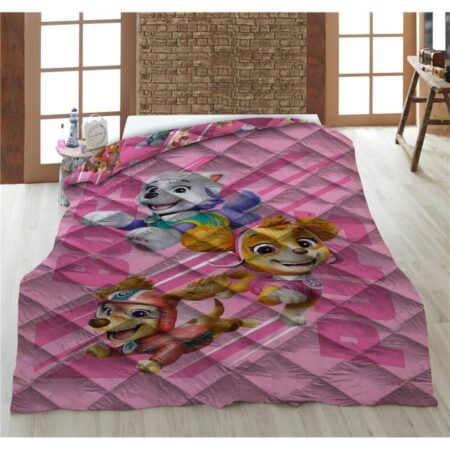 Paw patrol sprei roze -140 x 200 cm - pre order