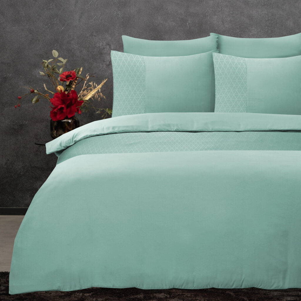 Sleeptime Berlin Mint groen 200 x 220 cm