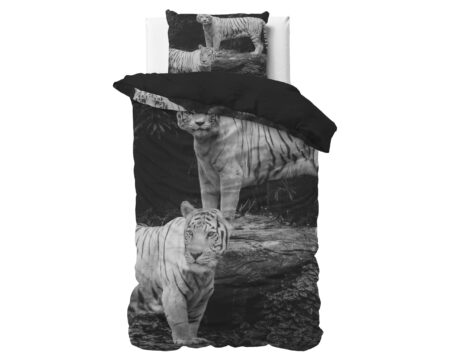 Sleeptime Tigers Grijs 135 x 200/220 cm