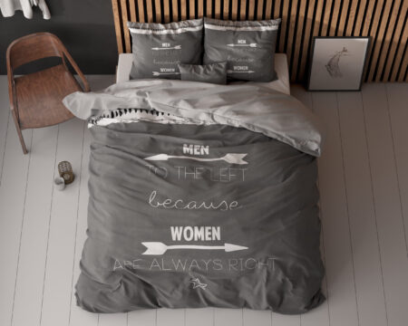 Sleeptime Women Always Right Antraciet 200 x 200/220 cm