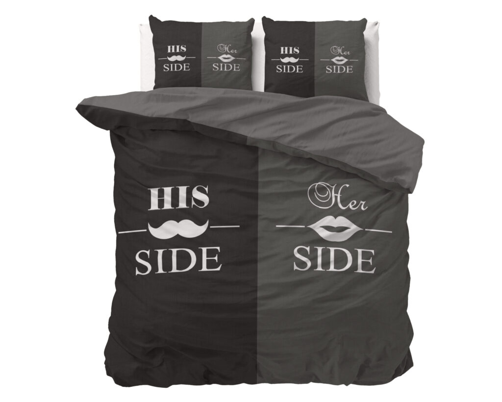Sleeptime His and Her side 3 Zwart 200x220 cm