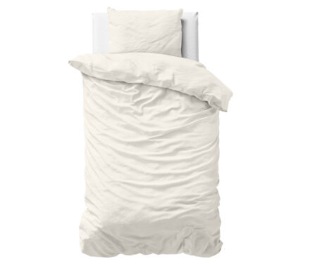 Primaviera Deluxe Uni Satijn Dekbedovertrek Creme 135 x 200/220 cm