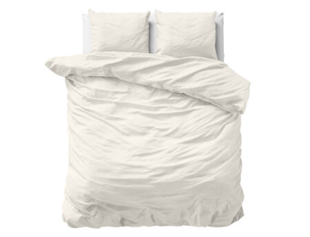 Primaviera Deluxe Uni Satijn Dekbedovertrek Creme 200 x 200/220 cm