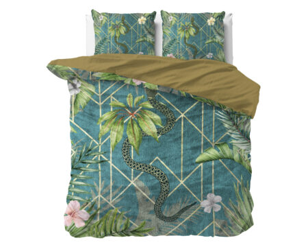 Sleeptime Palm Wood Groen 240 x 220 cm