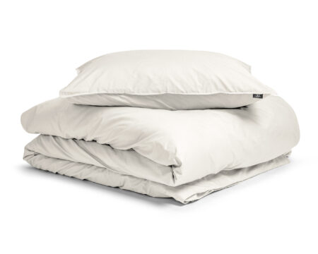 Primaviera Deluxe Egyptisch Katoen Uni Dekbedovertrek Creme 135 x 200 cm