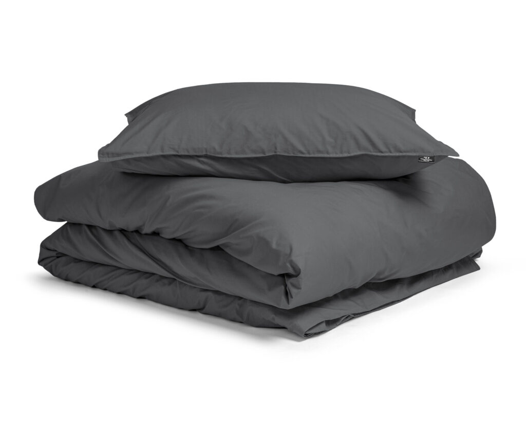 Primaviera Deluxe Egyptisch Katoen Uni Dekbedovertrek Antraciet 140 x 200/260 cm