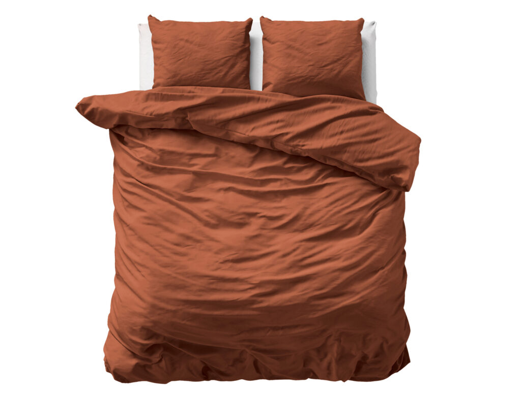 Primaviera Deluxe Uni Satijn Dekbedovertrek Bruin 240 x 200/220 cm