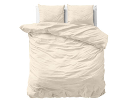 Primaviera Deluxe Uni Satijn Dekbedovertrek Zand 240 x 200/220 cm