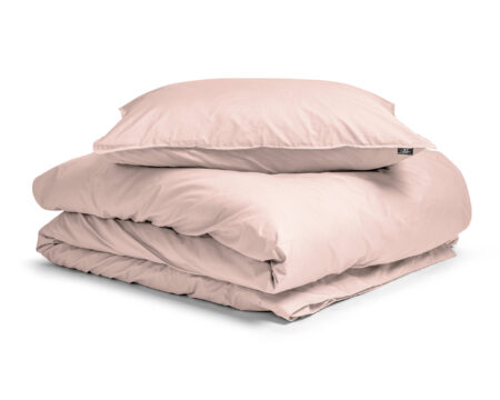 Primaviera Deluxe Egyptisch Katoen Uni Dekbedovertrek Roze 135 x 200 cm