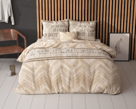 Sleeptime Visgraat Zand 140 x 220 cm