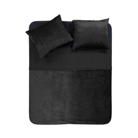 Sleeptime Velvet Piping Zwart 240 x 220 cm