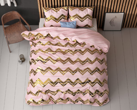 Sleeptime Wave Roze 140 x 220 cm