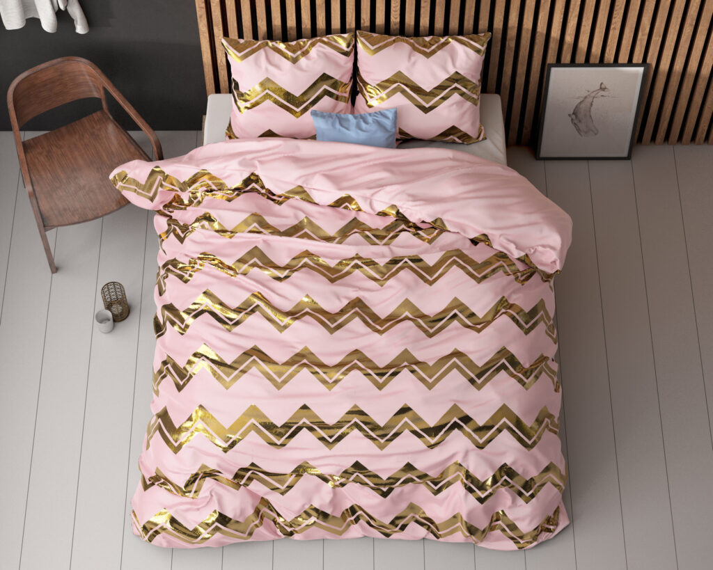 Sleeptime Wave Roze 240 x 220 cm