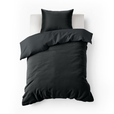 Sleeptime Check Teddy Antraciet 140 x 200/220 cm