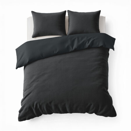 Sleeptime Check Teddy Antraciet 200 x 200/220 cm