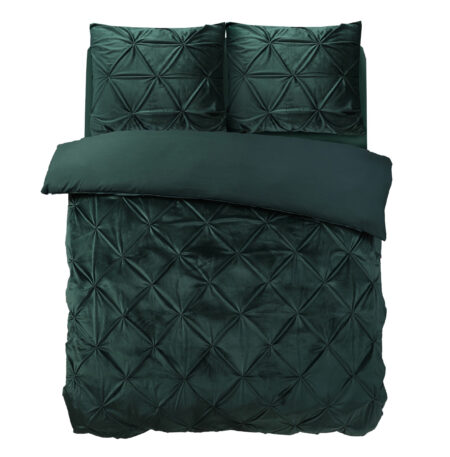 Sleeptime Velvet Pintuck Groen 240 x 200/220 cm