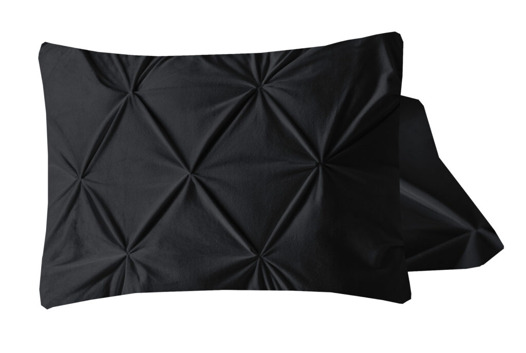 Velvet Pintuck 2pack kussenslopen Zwart 60 x 70 cm