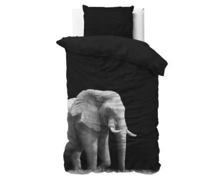 Sleeptime Elephant Zwart 140 x 200/220 cm