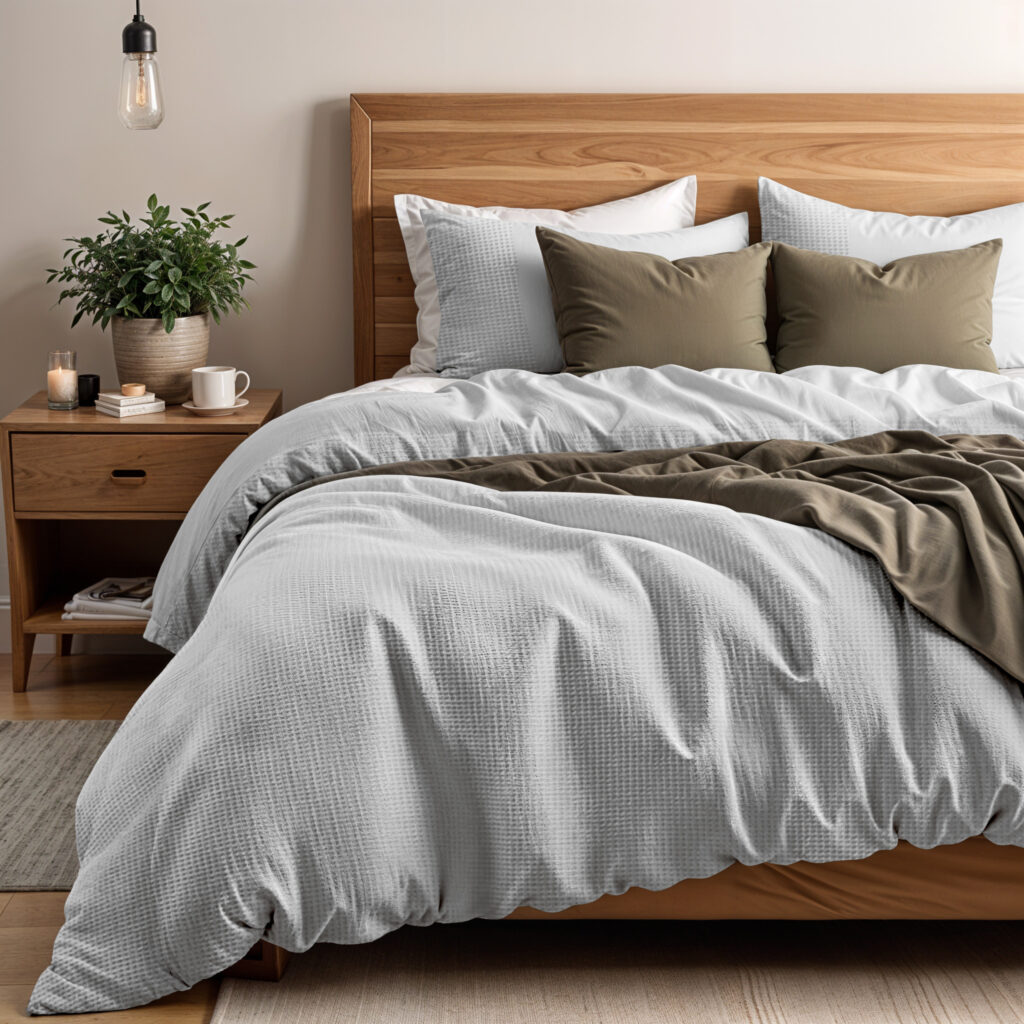 Primaviera Deluxe Waffle Grijs 140 x 200/260 cm