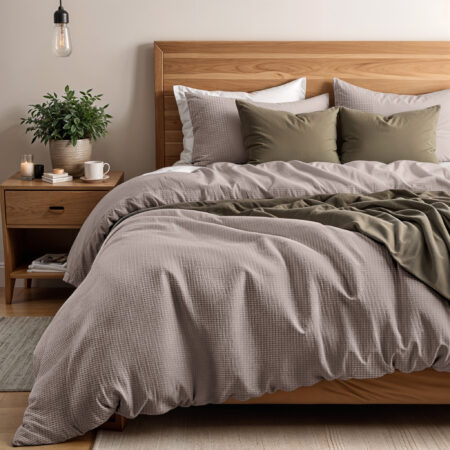 Primaviera Deluxe Waffle Taupe 140 x 200/260 cm
