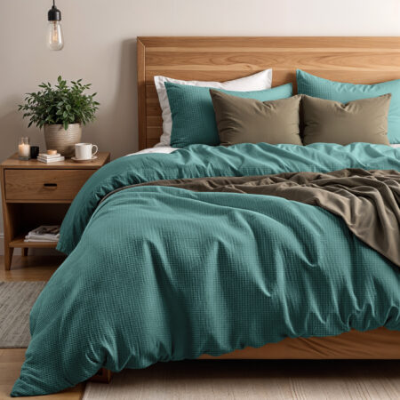 Primaviera Deluxe Waffle Groen 140 x 200/260 cm