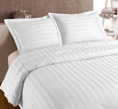Primaviera Deluxe Hotel Stripe Wit 140 x 200/260 cm