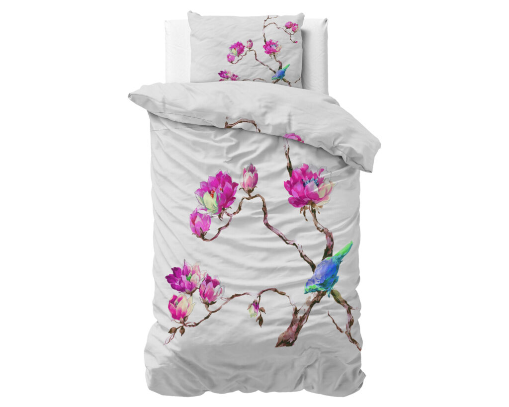 Sleeptime Magnolias Wit 140 x 200/220 cm