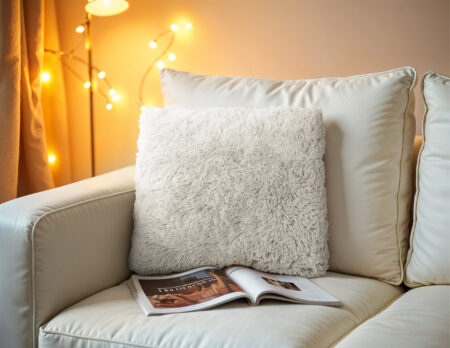 Primaviera Deluxe Polar bear Taupe 50 x 50 cm
