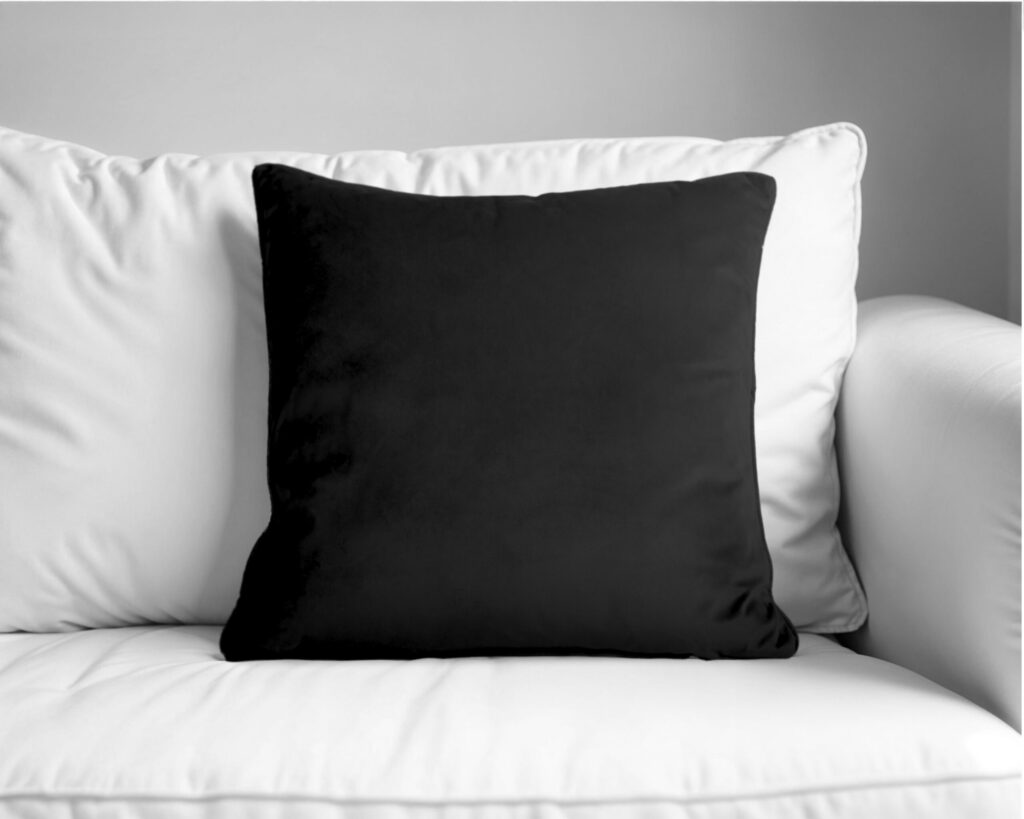 Primaviera Deluxe Velvet Zwart 50 x 50 cm