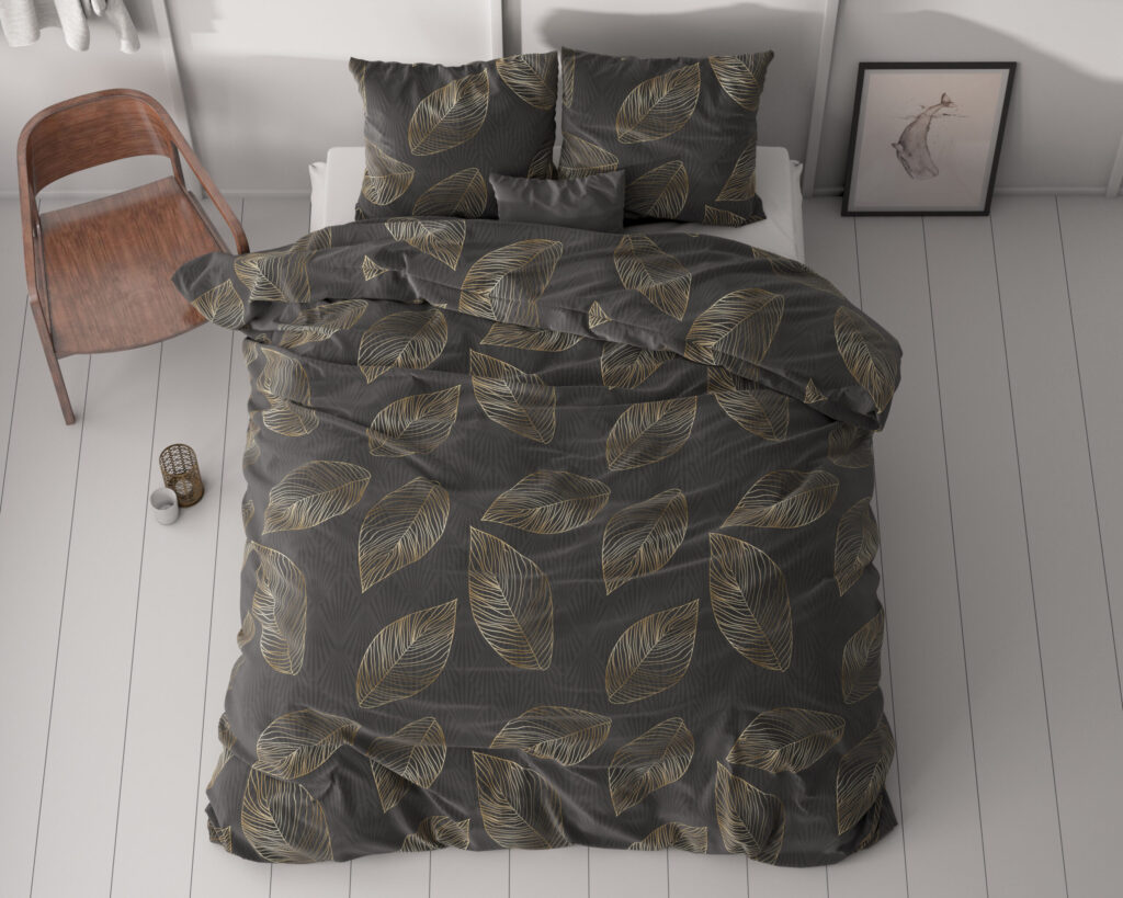 Sleeptime Golden leaf Antraciet 240 x 220 cm